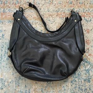 Juicy Couture Black Leather Hobo Bag